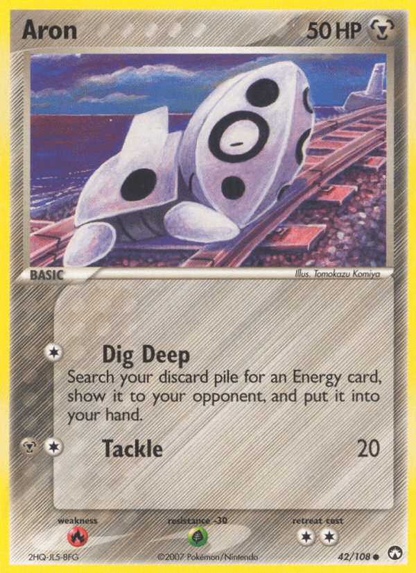 Aron Pokémon card