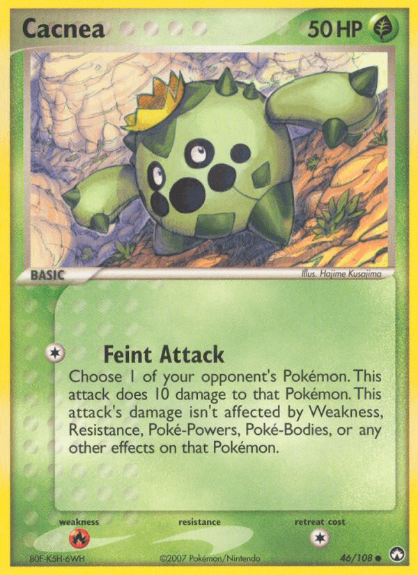 Cacnea Pokémon card