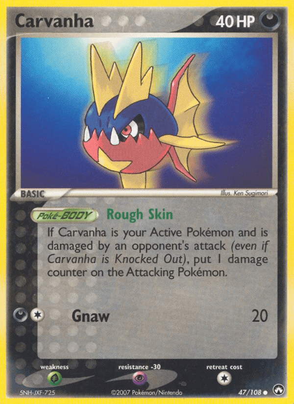 Carvanha Pokémon card