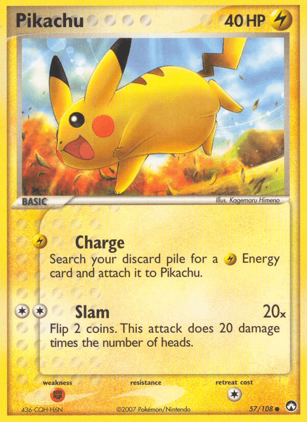 Pikachu Pokémon card
