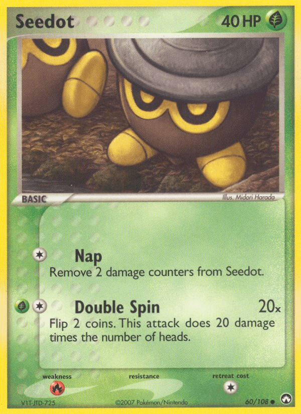 Seedot Pokémon card