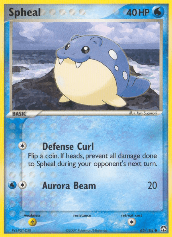 Spheal Pokémon card