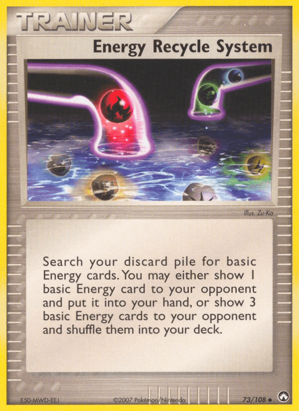 Energy Recycle System Pokémon card