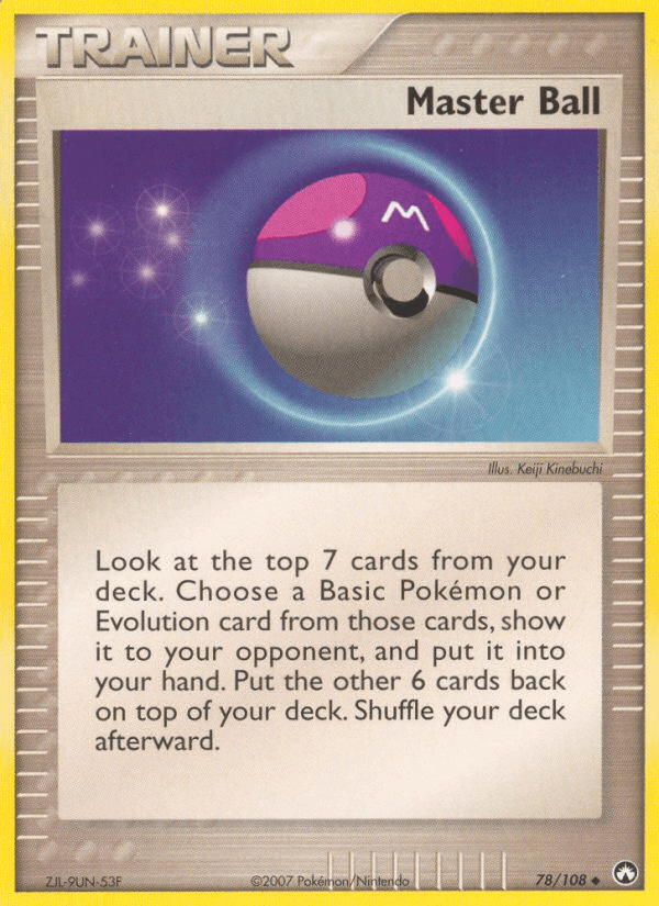 Master Ball Pokémon card