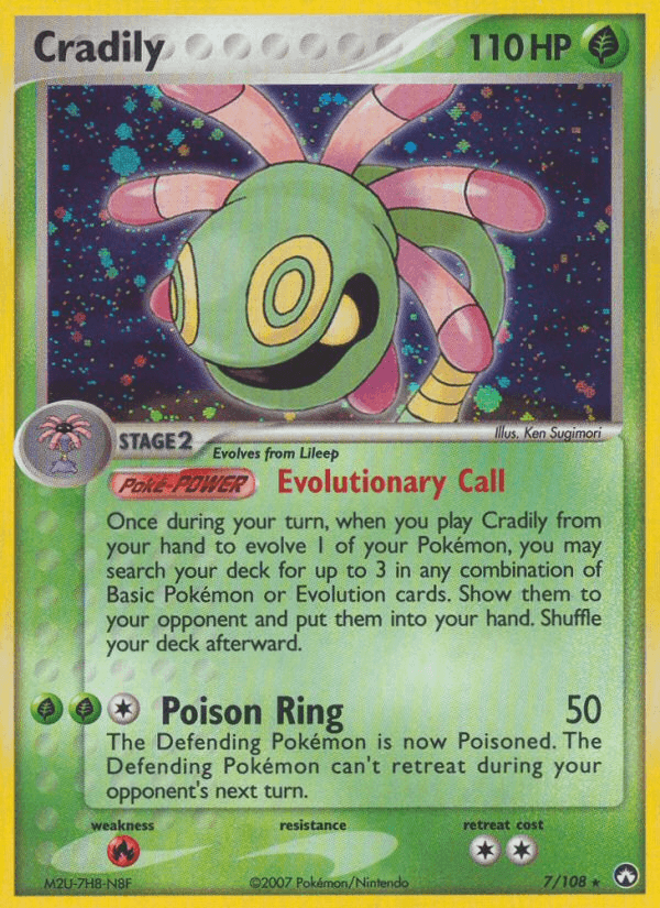 Cradily Pokémon card