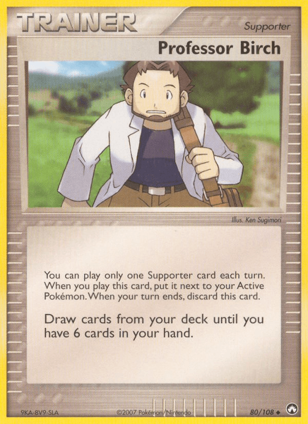Professor Birch Pokémon card