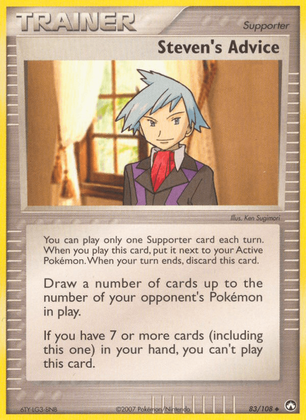 Steven's Advice Pokémon card