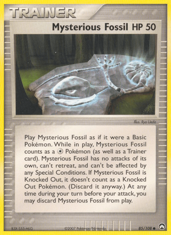 Mysterious Fossil Pokémon card
