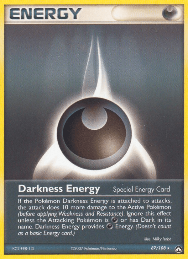 Darkness Energy Pokémon card