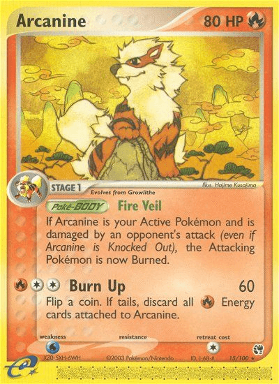 Arcanine Pokémon card