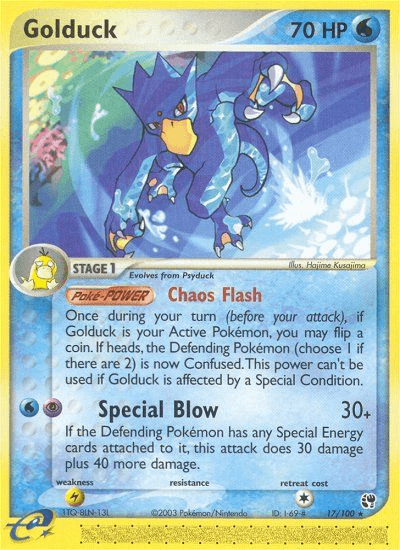 Golduck Pokémon card