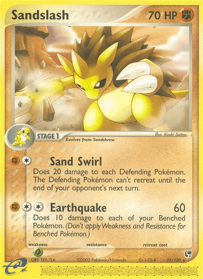 Sandslash Pokémon card