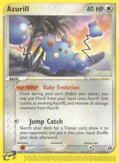 Azurill Pokémon card