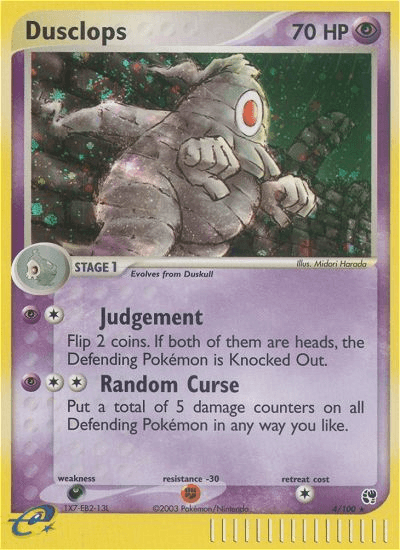 Dusclops Pokémon card