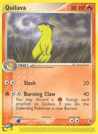 Quilava Pokémon card