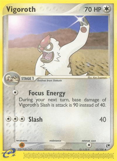 Vigoroth Pokémon card