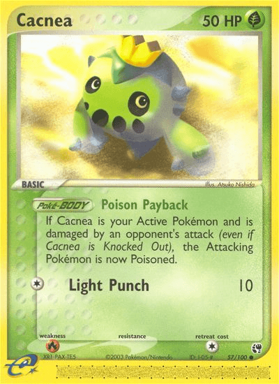 Cacnea Pokémon card