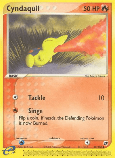 Cyndaquil Pokémon card