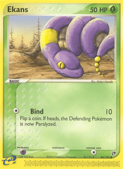 Ekans Pokémon card