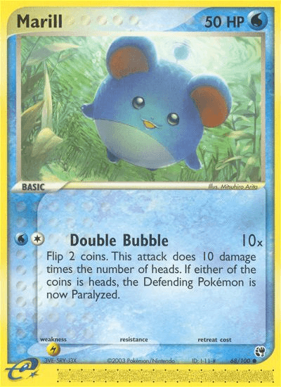 Marill Pokémon card