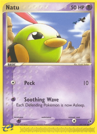 Natu Pokémon card