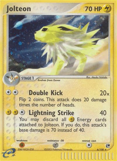 Jolteon Pokémon card