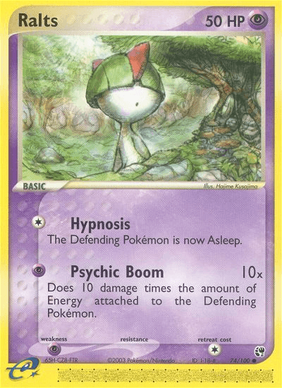 Ralts Pokémon card
