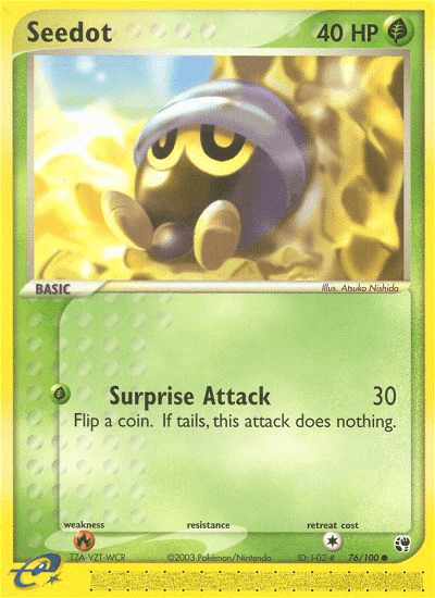 Seedot Pokémon card