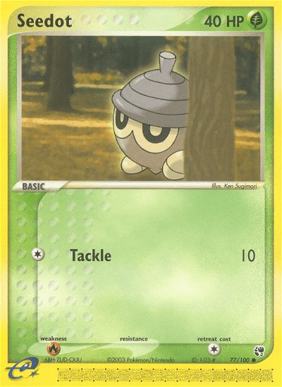 Seedot Pokémon card