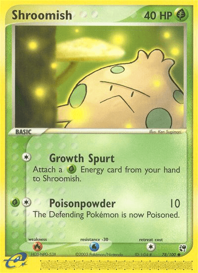 Shroomish Pokémon card