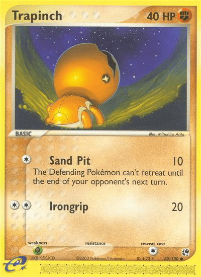 Trapinch Pokémon card