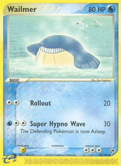 Wailmer Pokémon card