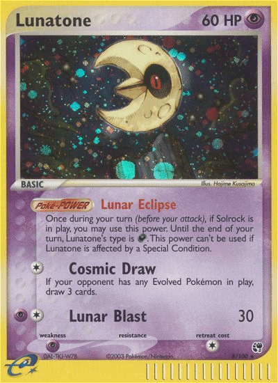 Lunatone Pokémon card