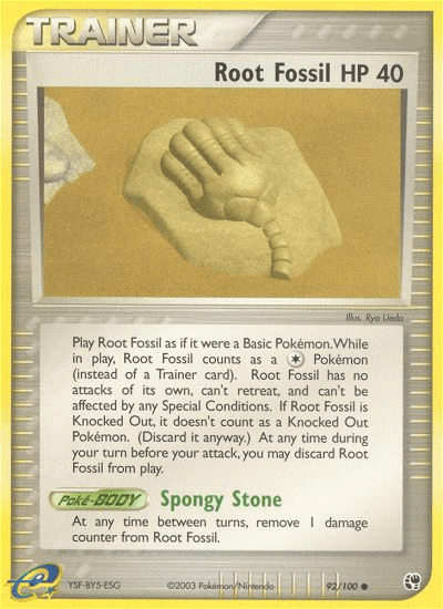 Root Fossil Pokémon card