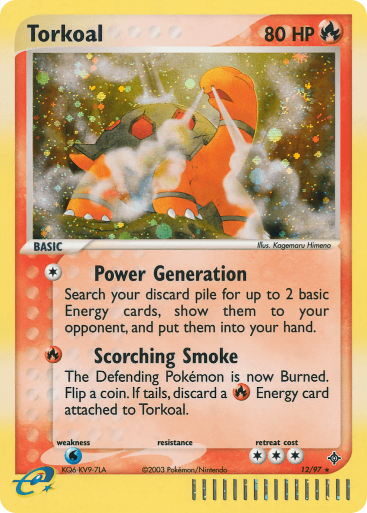 Torkoal Pokémon card