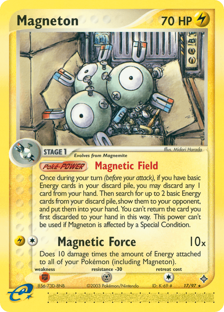 Magneton Pokémon card