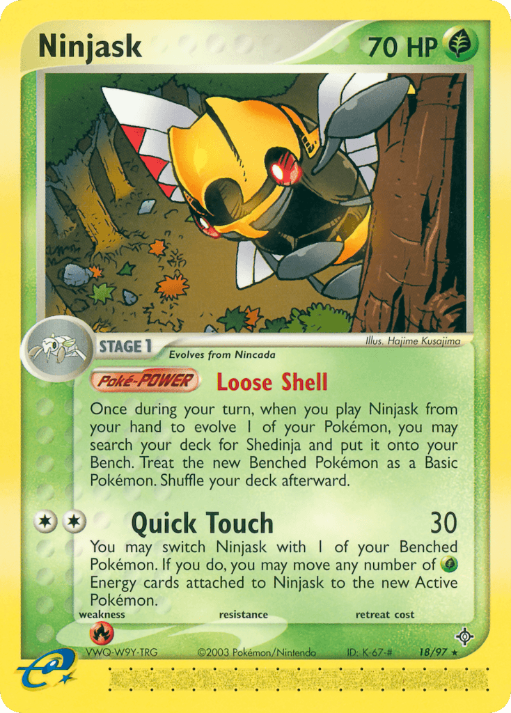 Ninjask Pokémon card