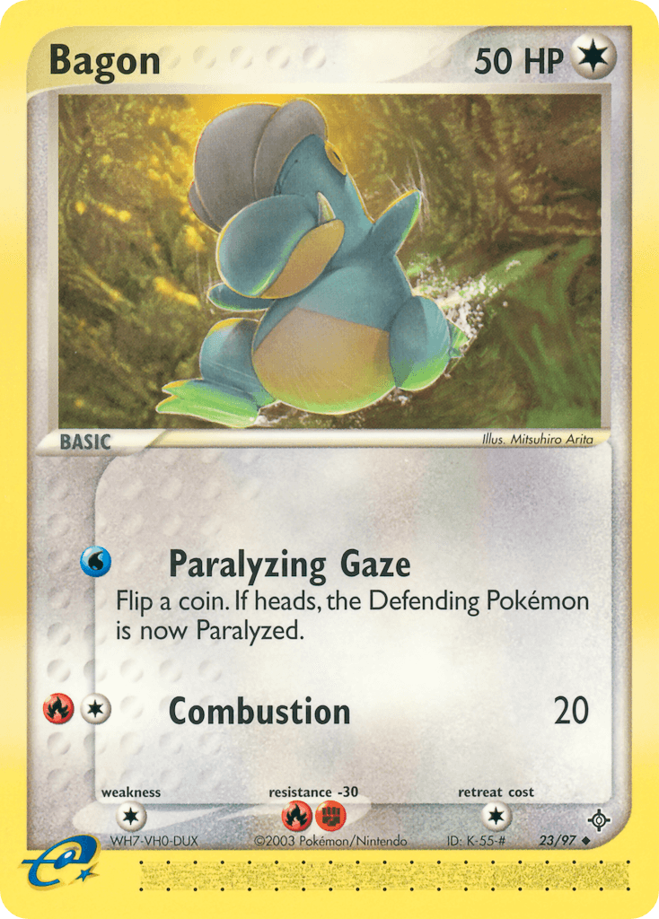 Bagon Pokémon card