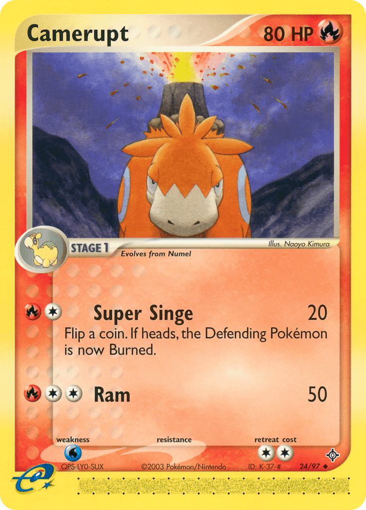 Camerupt Pokémon card