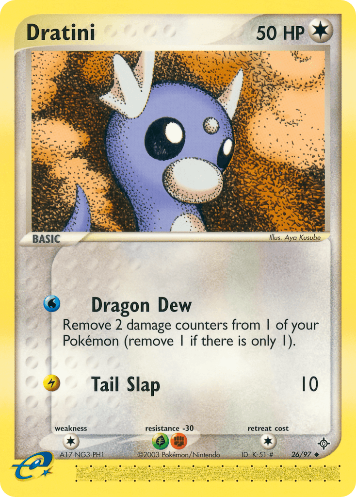 Dratini Pokémon card