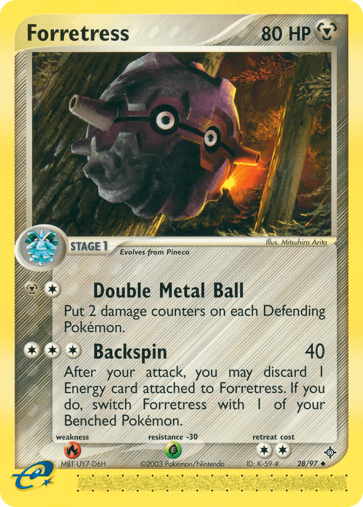 Forretress Pokémon card