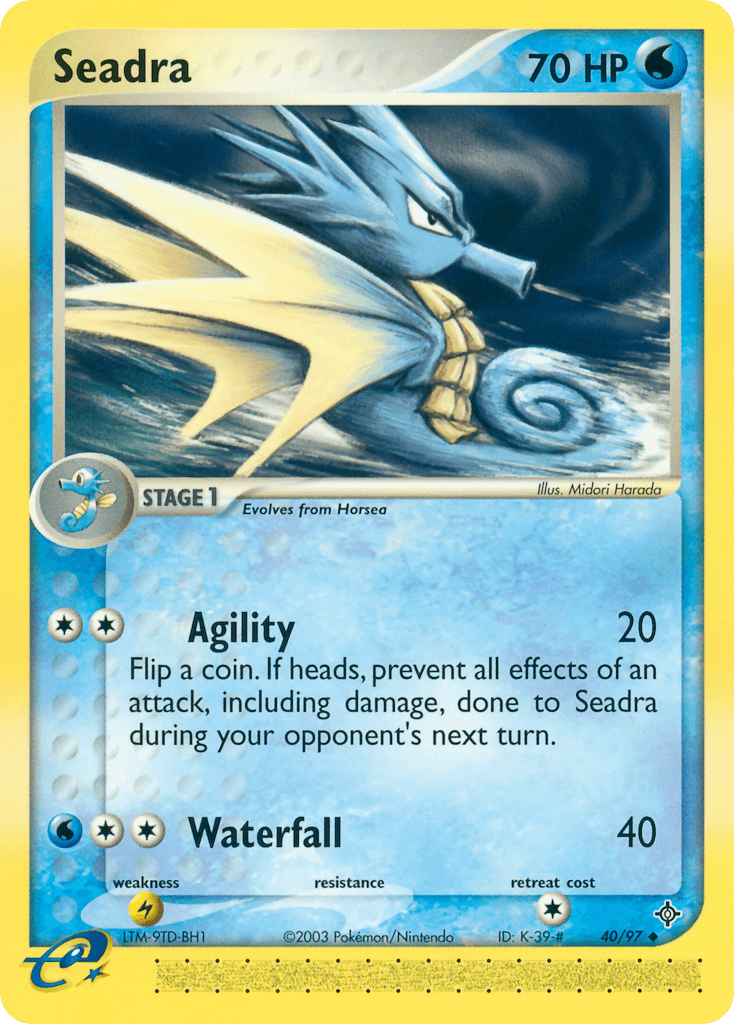 Seadra Pokémon card