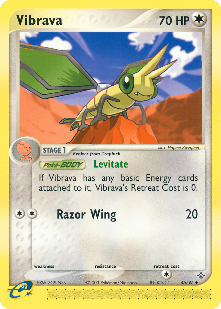 Vibrava Pokémon card