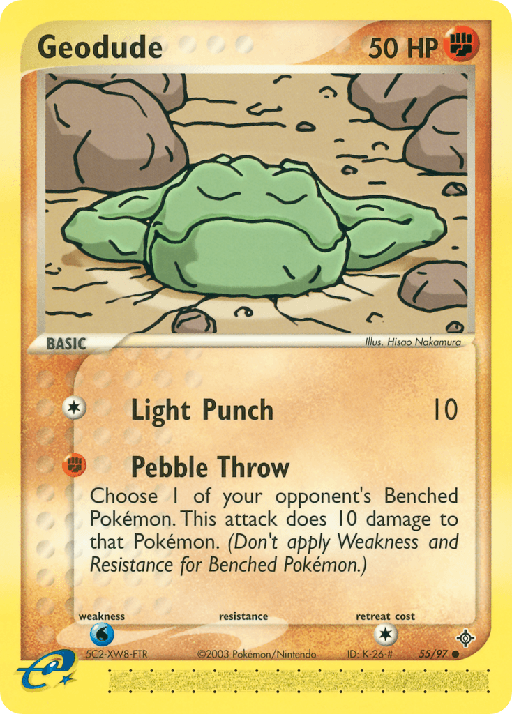 Geodude Pokémon card