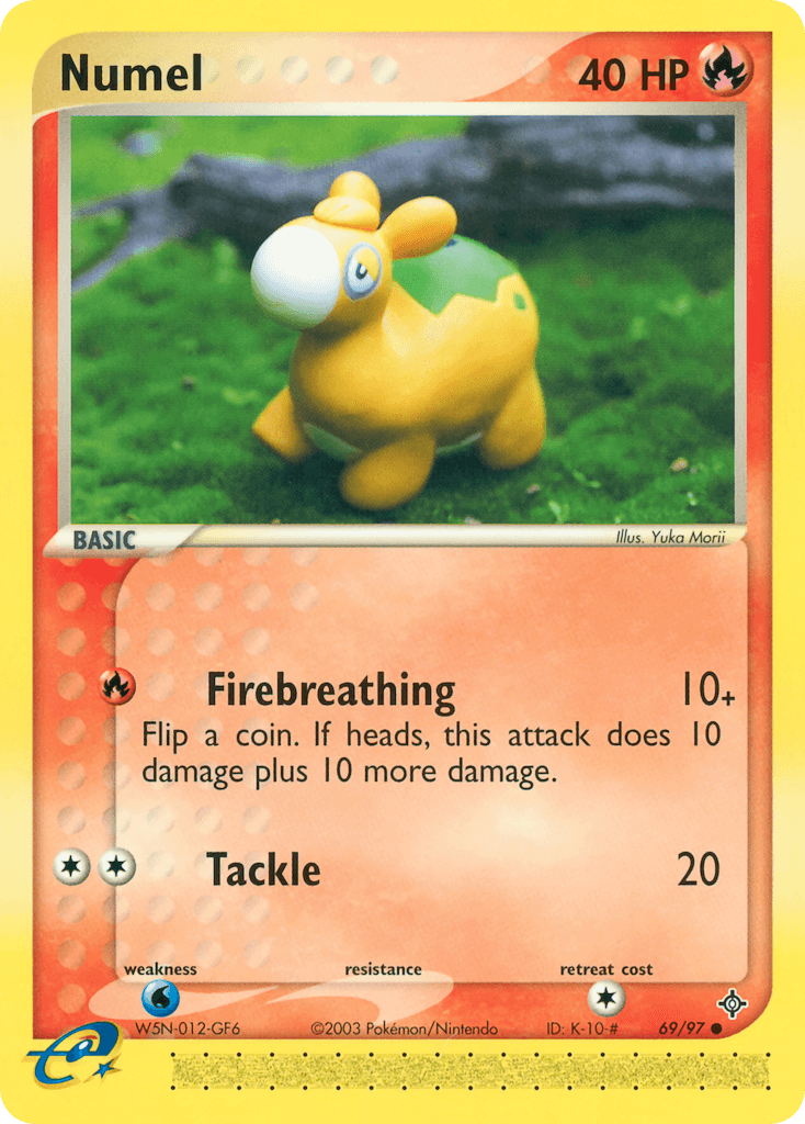 Numel Pokémon card