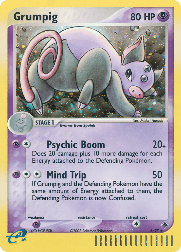 Grumpig Pokémon card