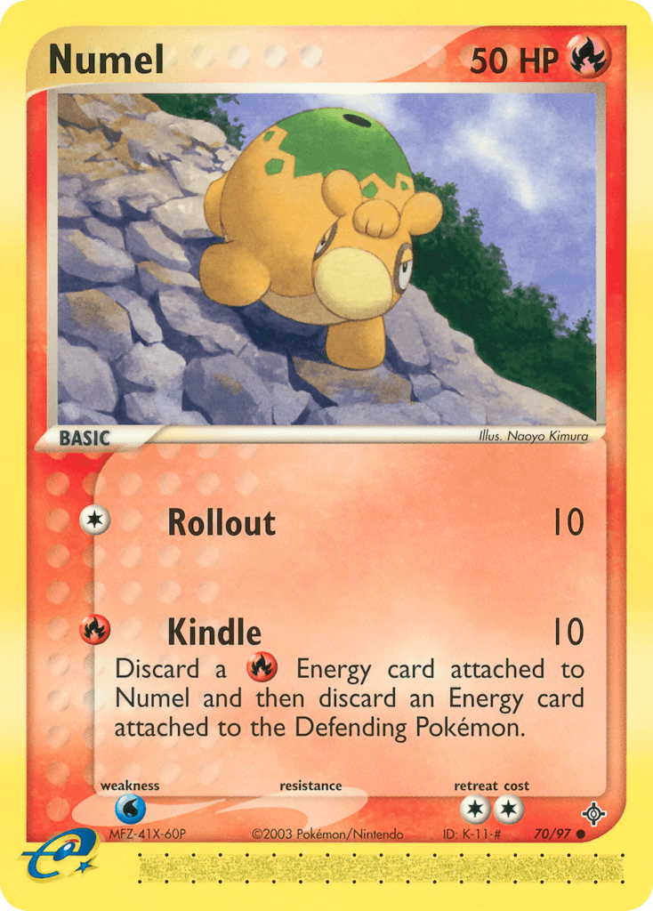 Numel Pokémon card
