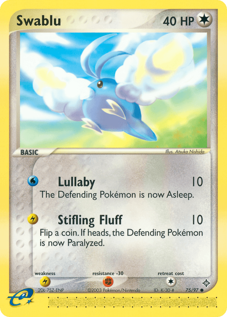 Swablu Pokémon card
