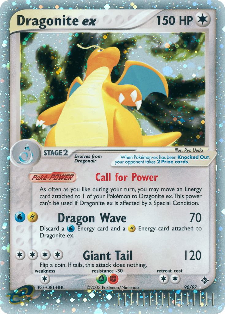 Dragonite ex Pokémon card