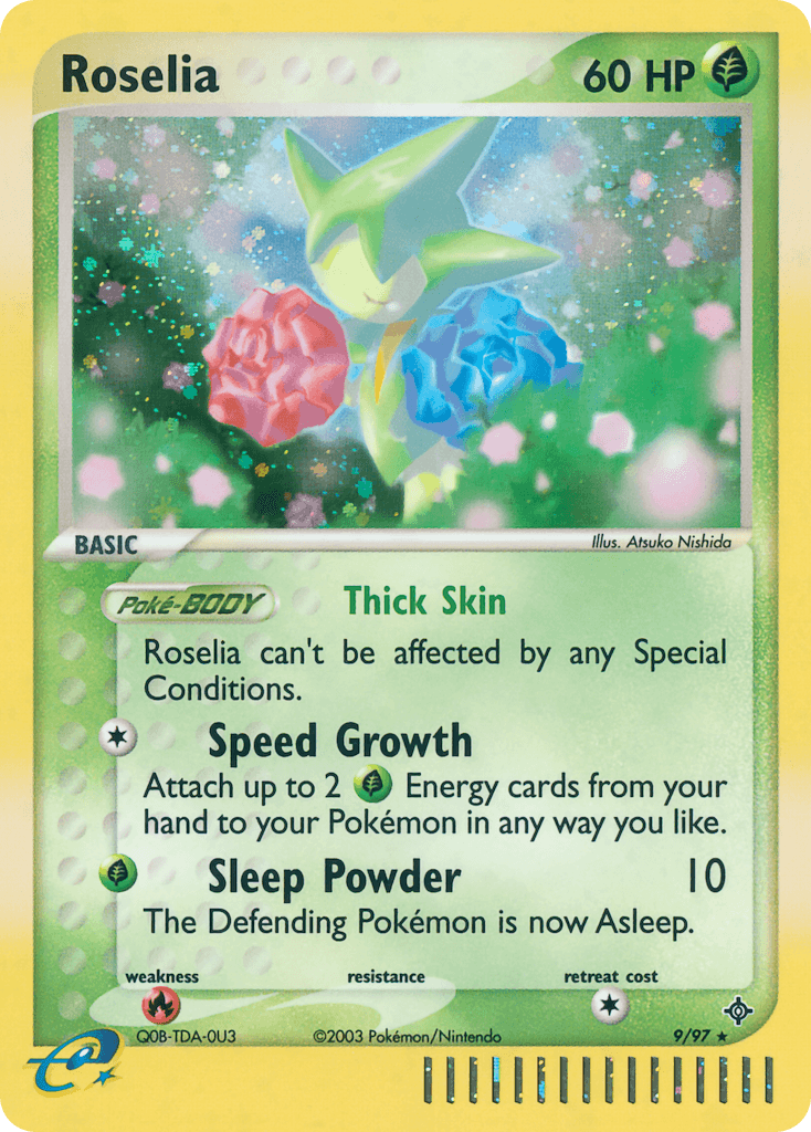 Roselia Pokémon card